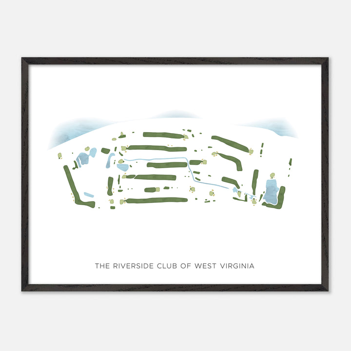Print of The Riverside Club Of West Virginia Modern Map