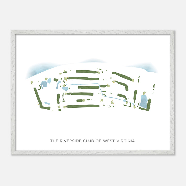 Print of The Riverside Club Of West Virginia Modern Map