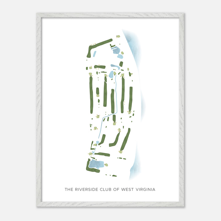 Print of The Riverside Club Of West Virginia Modern Map