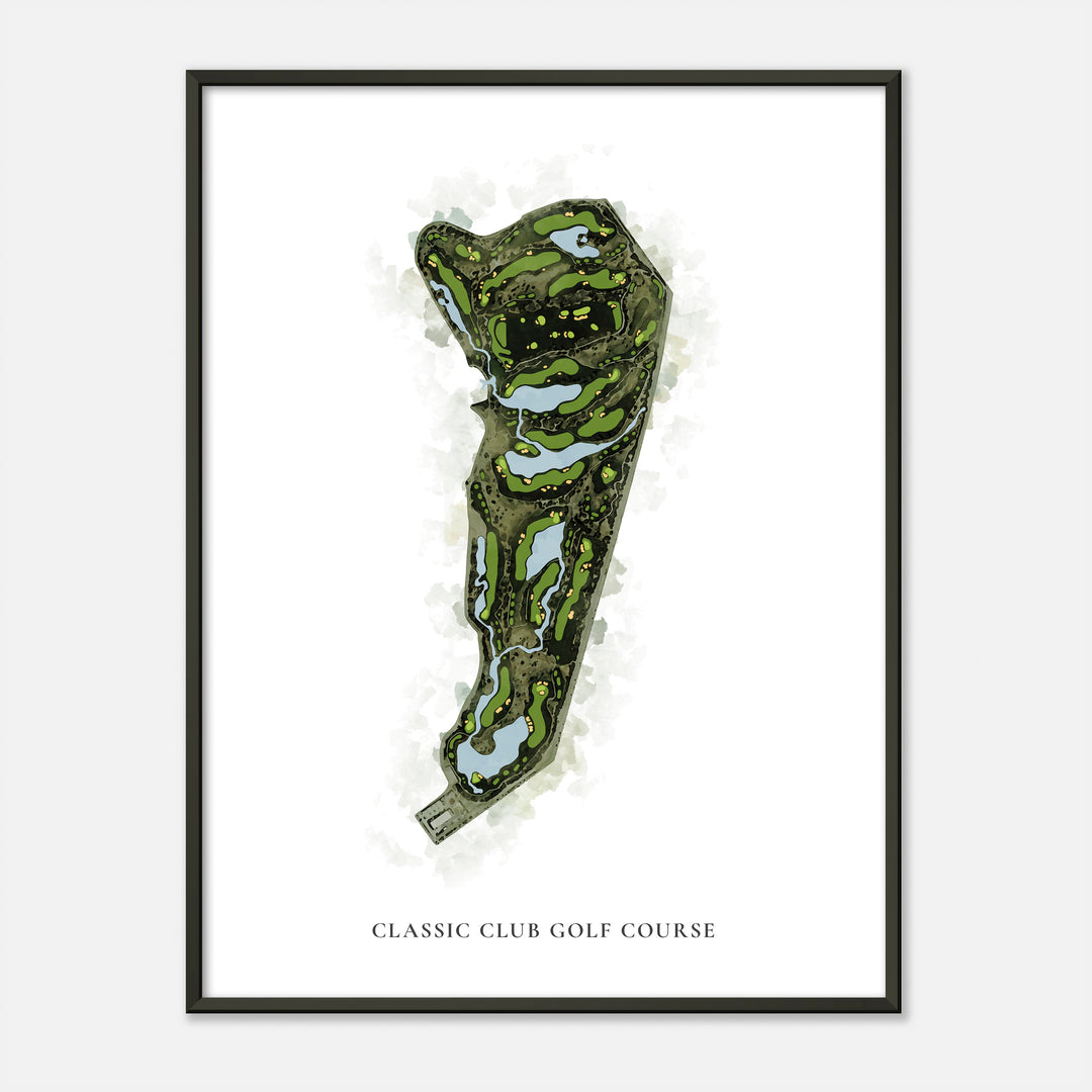 Print of Classic Club Golf Course Classic Map