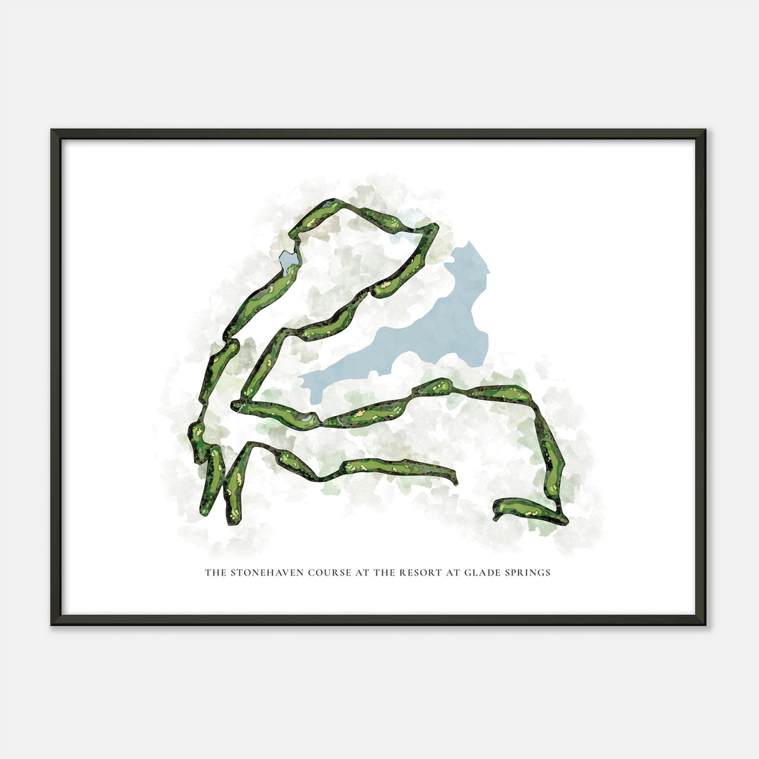 Print of The Stonehaven Course At The Resort At Glade Springs Classic Map
