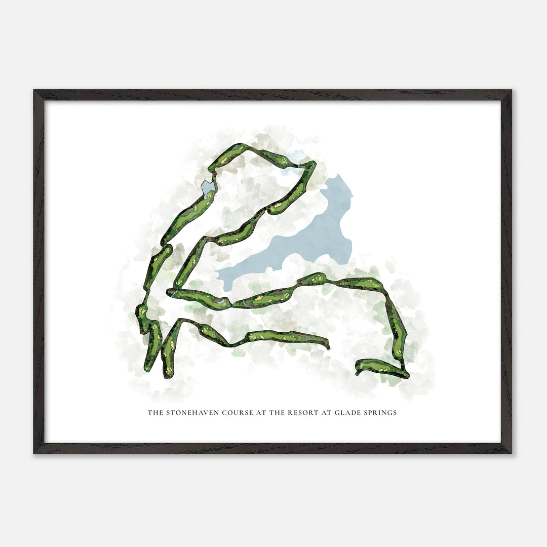 Print of The Stonehaven Course At The Resort At Glade Springs Classic Map