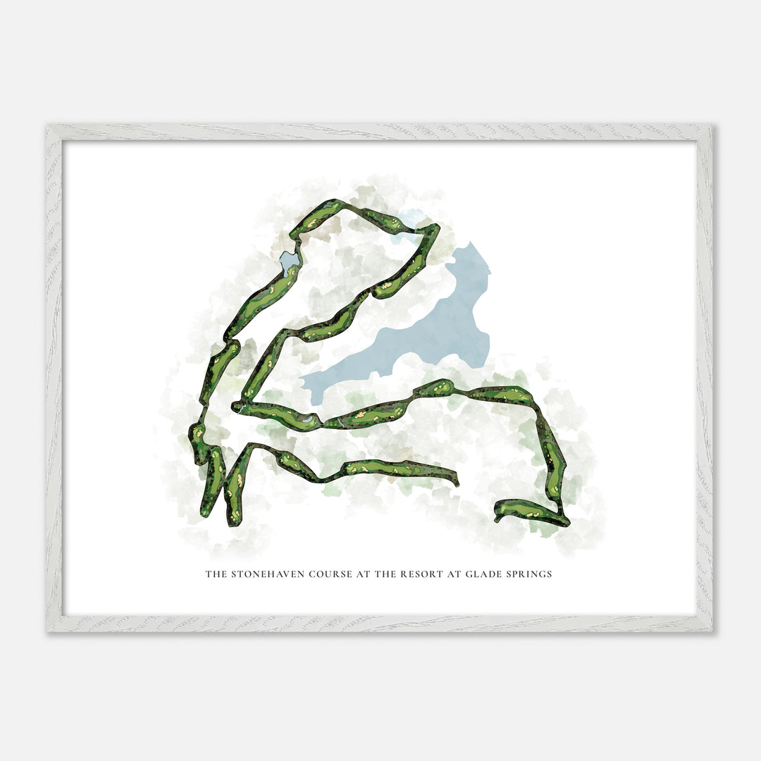 Print of The Stonehaven Course At The Resort At Glade Springs Classic Map
