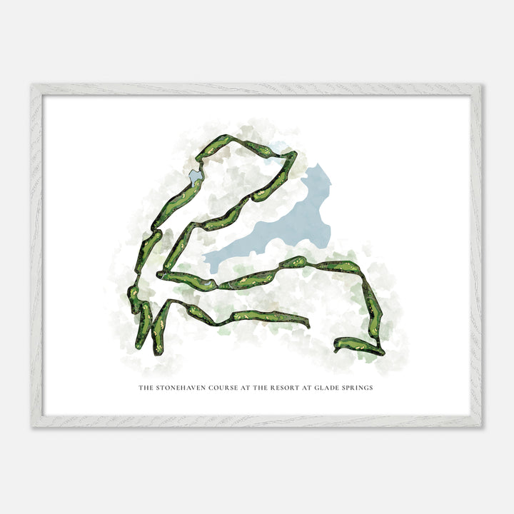 Print of The Stonehaven Course At The Resort At Glade Springs Classic Map