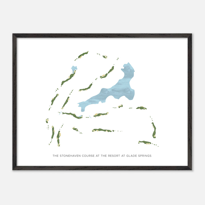 Print of The Stonehaven Course At The Resort At Glade Springs Modern Map
