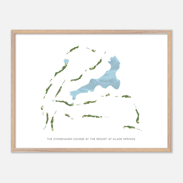 Print of The Stonehaven Course At The Resort At Glade Springs Modern Map