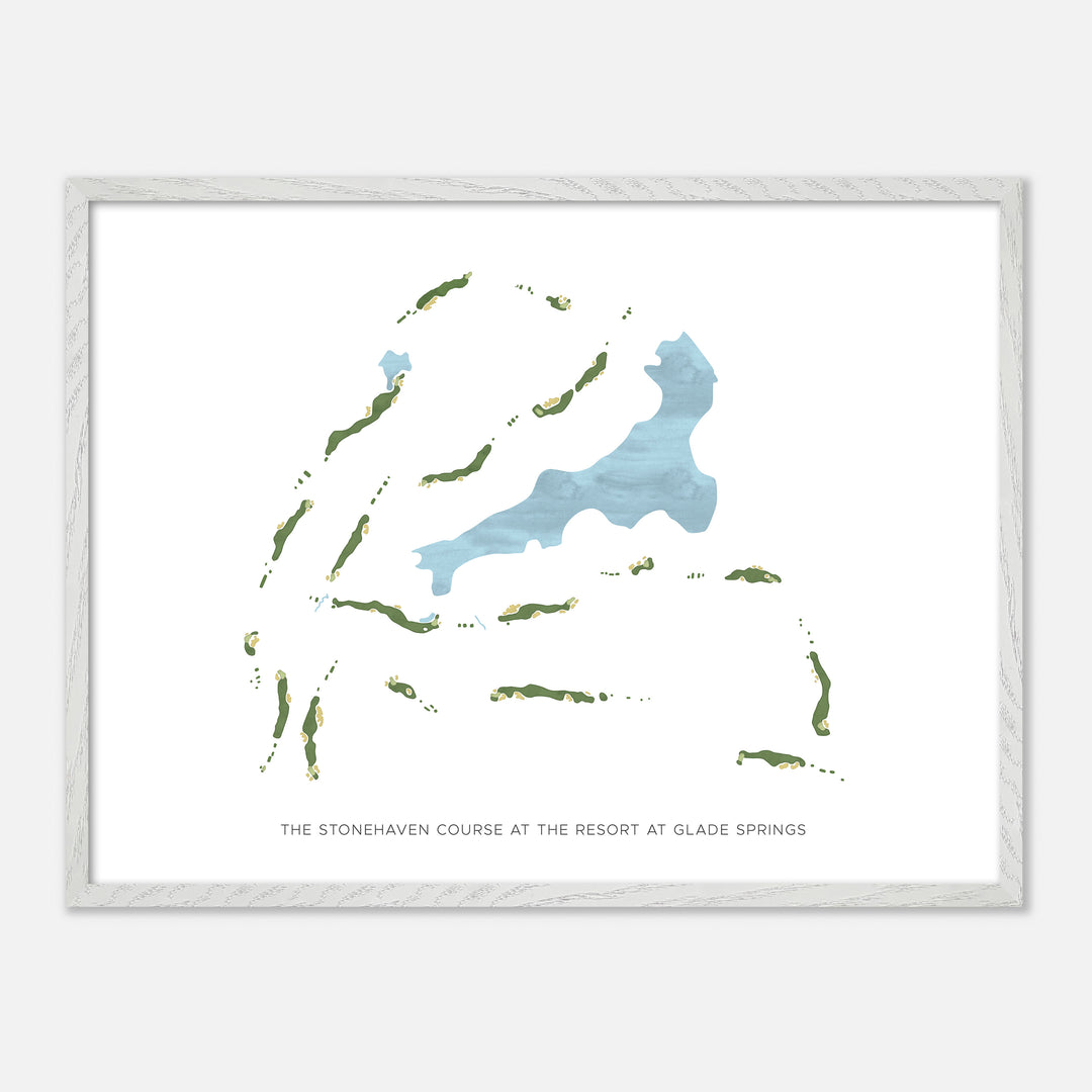 Print of The Stonehaven Course At The Resort At Glade Springs Modern Map