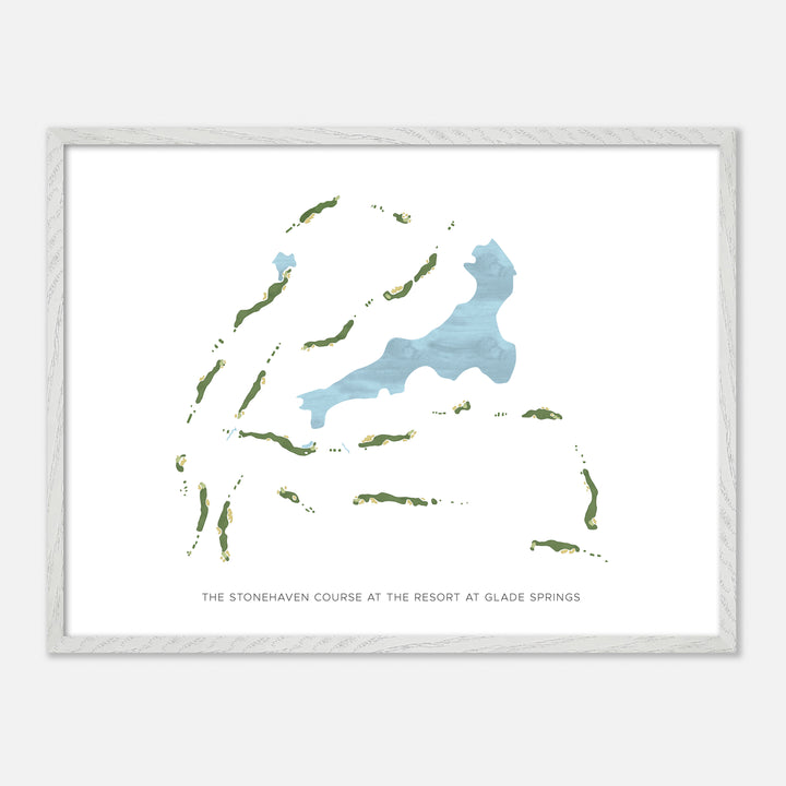 Print of The Stonehaven Course At The Resort At Glade Springs Modern Map