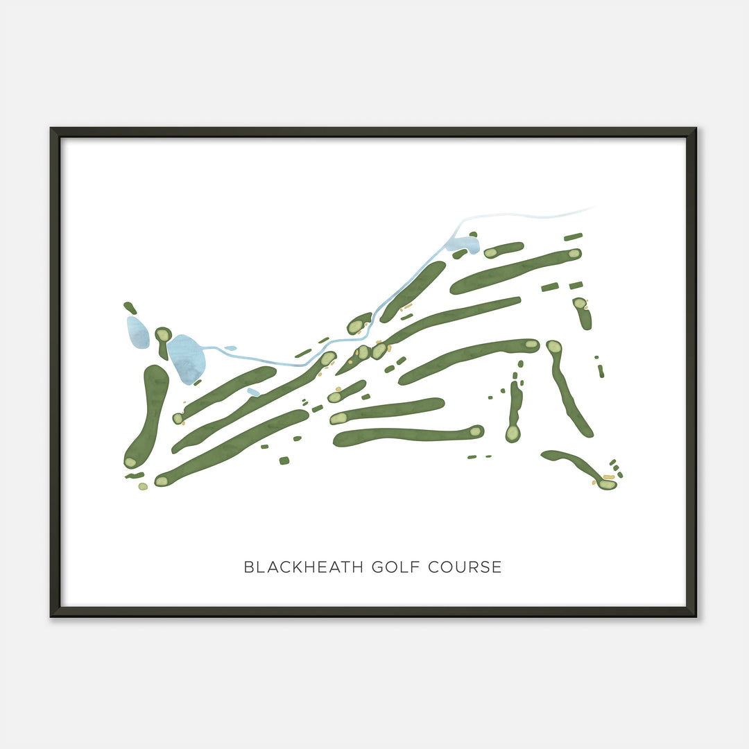 Print of Blackheath Golf Course Modern Map