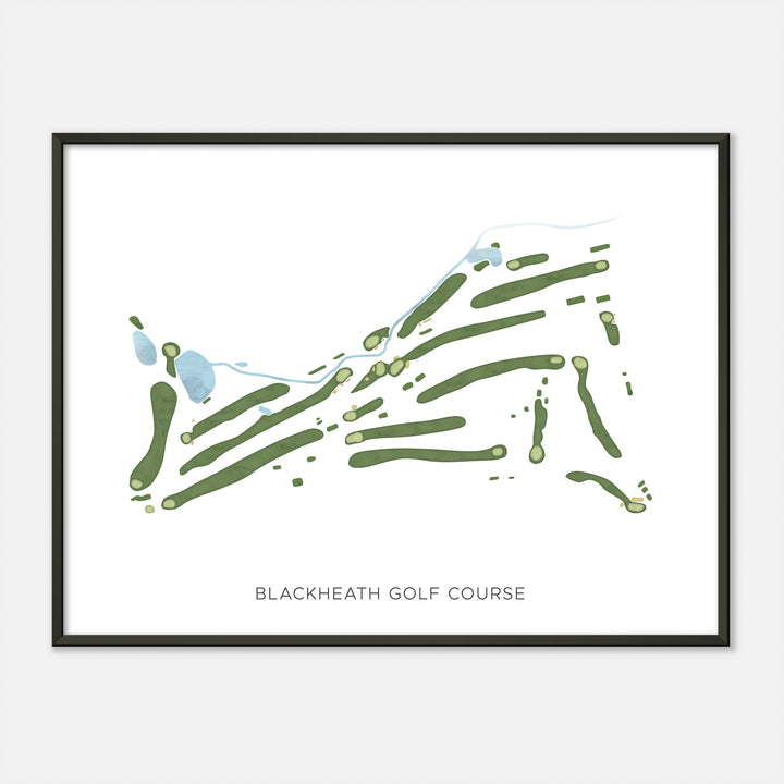 Print of Blackheath Golf Course Modern Map