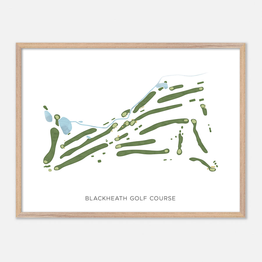 Print of Blackheath Golf Course Modern Map
