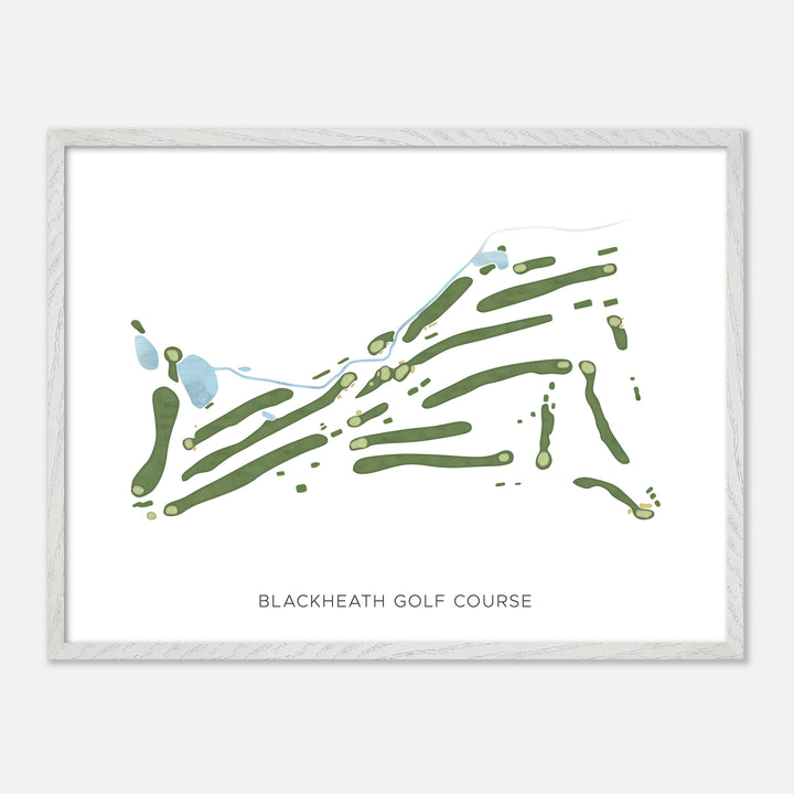 Print of Blackheath Golf Course Modern Map