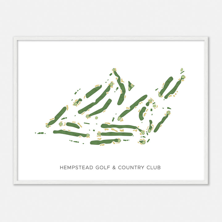 Print of Hempstead Golf & Country Club Modern Map