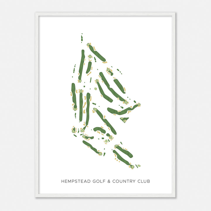 Print of Hempstead Golf & Country Club Modern Map