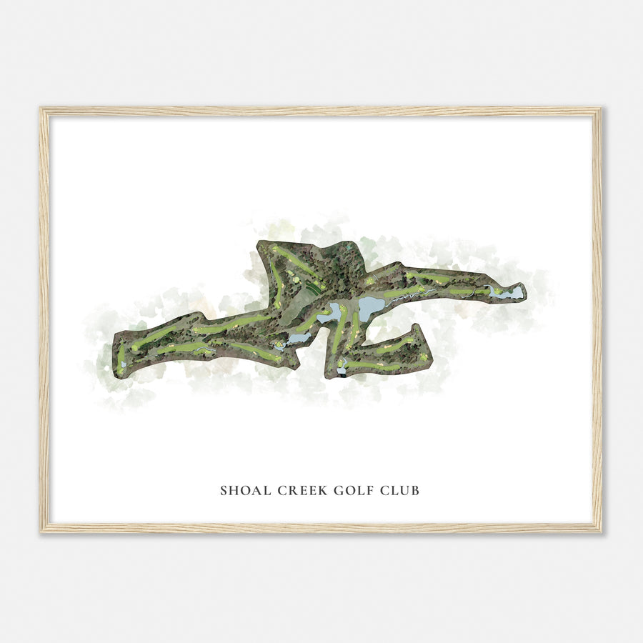 Print of Shoal Creek Golf Club Classic Map