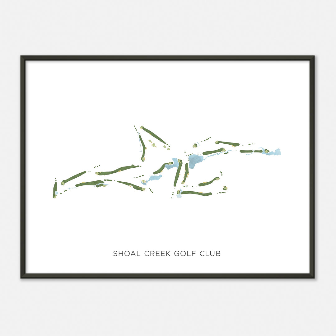 Print of Shoal Creek Golf Club Modern Map