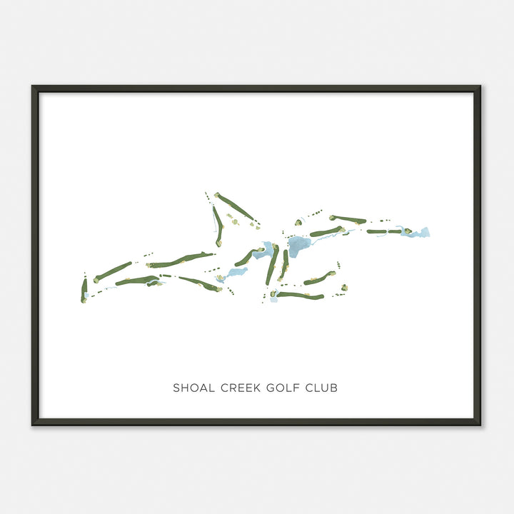 Print of Shoal Creek Golf Club Modern Map