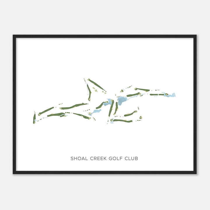 Print of Shoal Creek Golf Club Modern Map