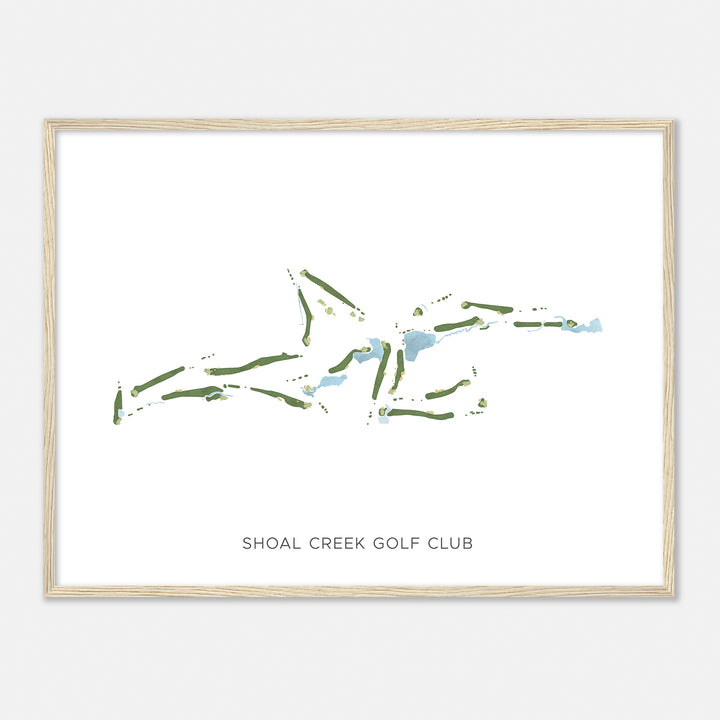 Print of Shoal Creek Golf Club Modern Map