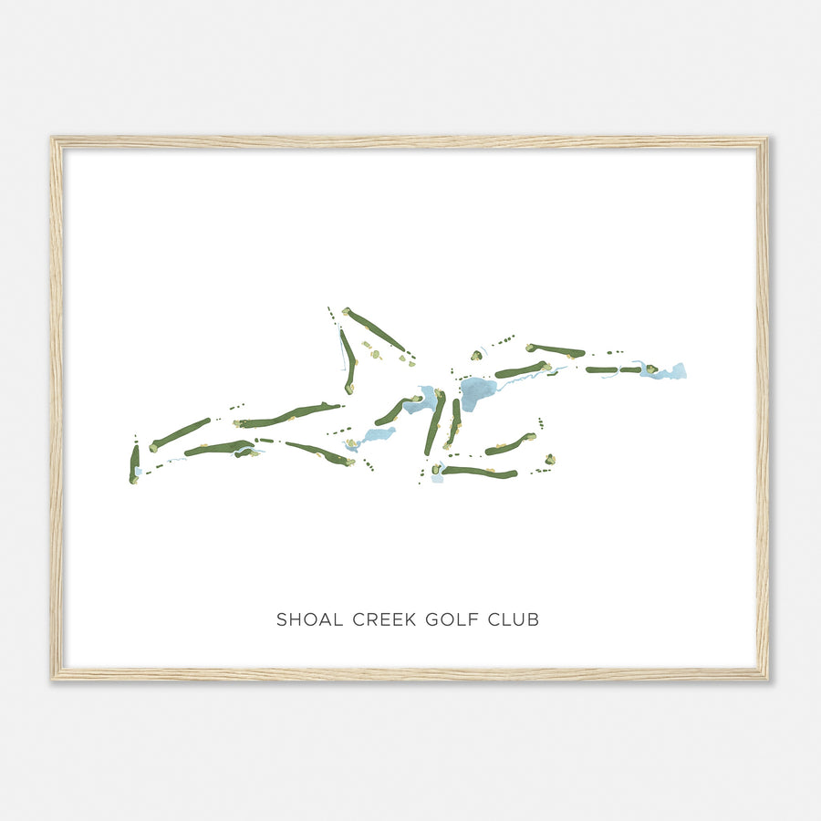 Print of Shoal Creek Golf Club Modern Map