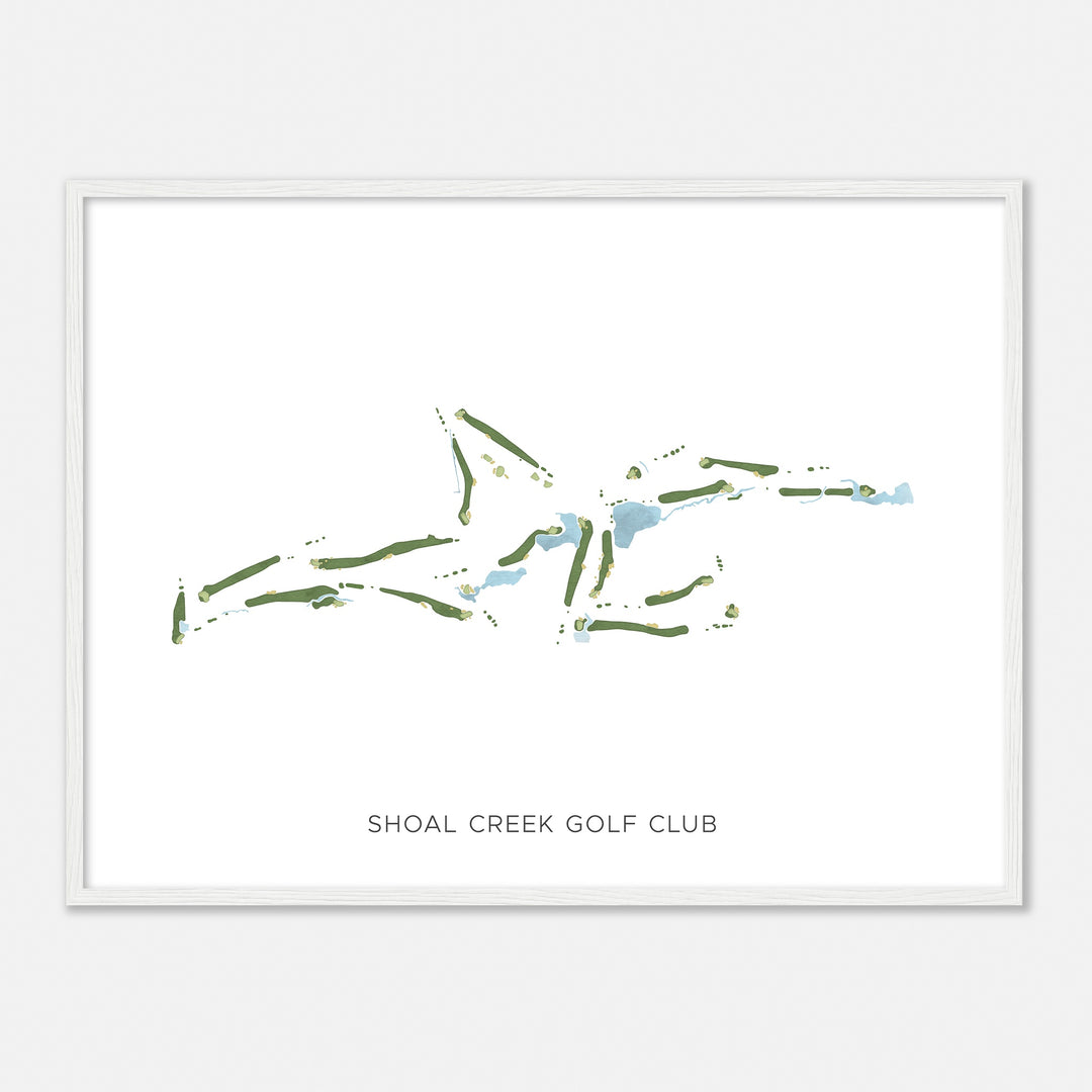Print of Shoal Creek Golf Club Modern Map