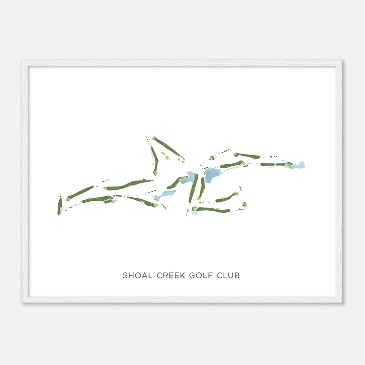 Print of Shoal Creek Golf Club Modern Map