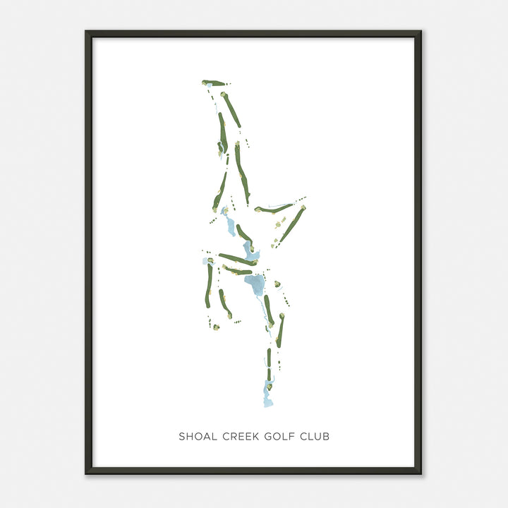 Print of Shoal Creek Golf Club Modern Map