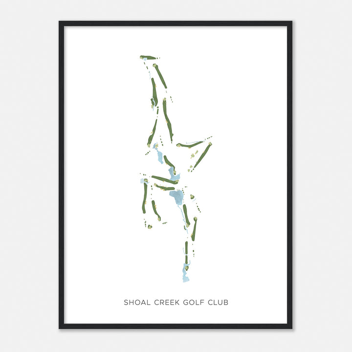Print of Shoal Creek Golf Club Modern Map