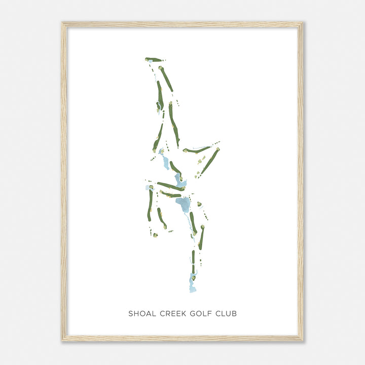 Print of Shoal Creek Golf Club Modern Map