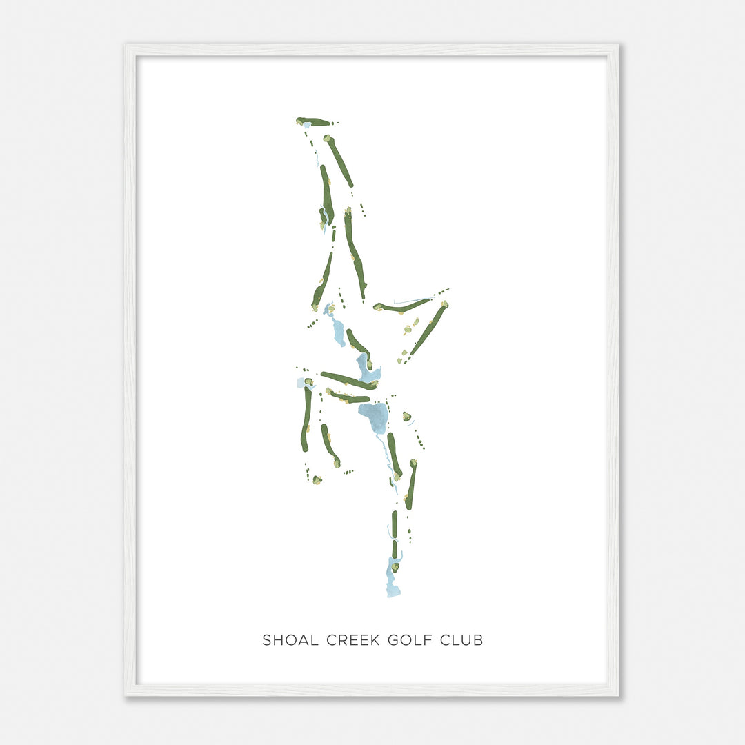 Print of Shoal Creek Golf Club Modern Map