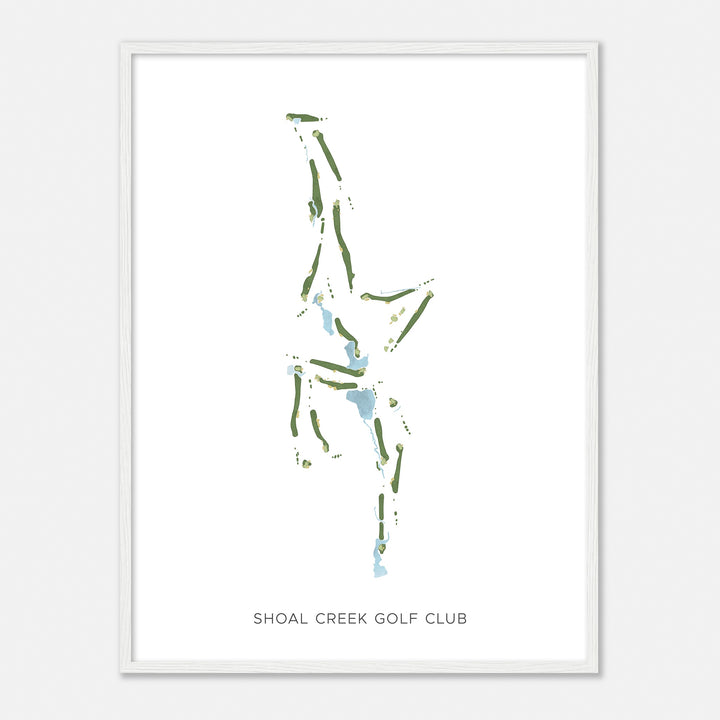 Print of Shoal Creek Golf Club Modern Map