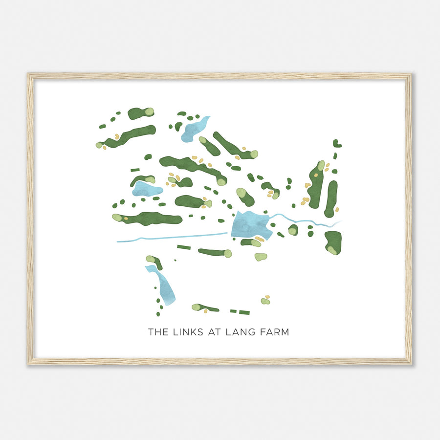 Print of The Links At Lang Farm Modern Map