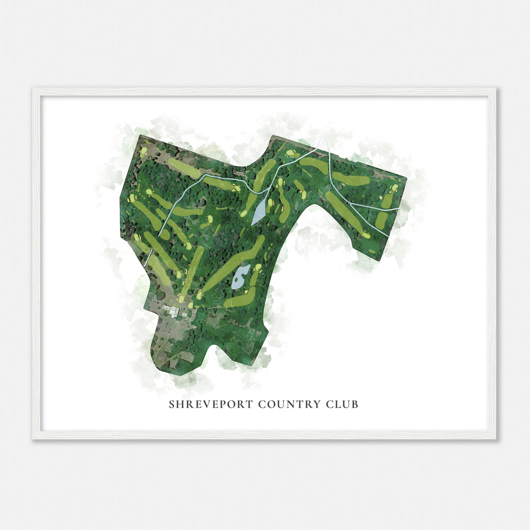 Print of Shreveport Country Club Classic Map