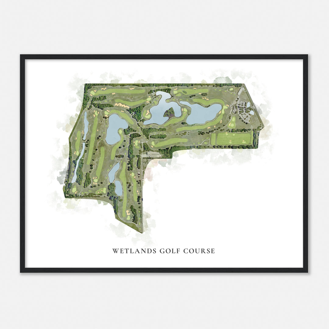 Print of Wetlands Golf Course Classic Map