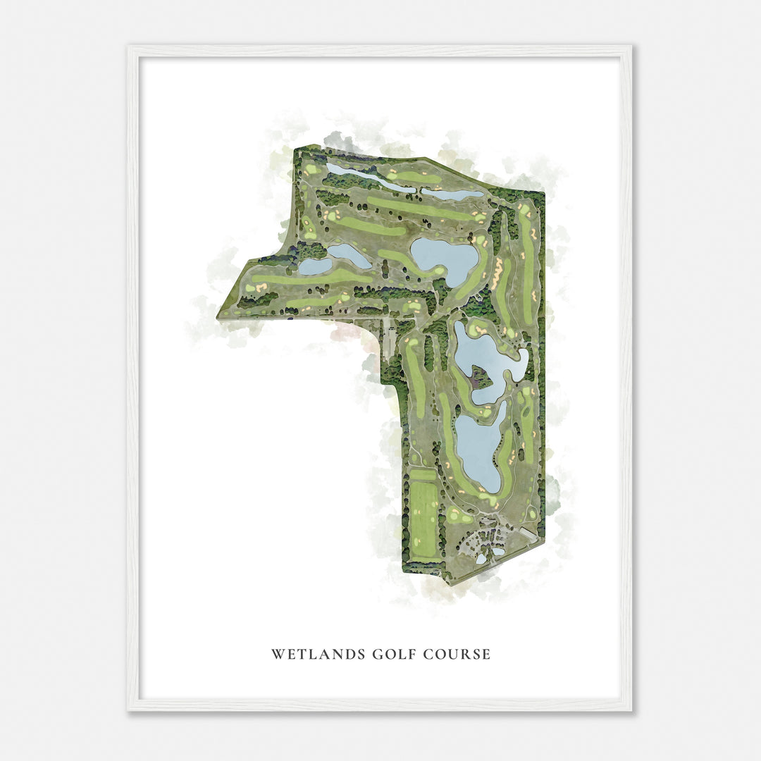 Print of Wetlands Golf Course Classic Map