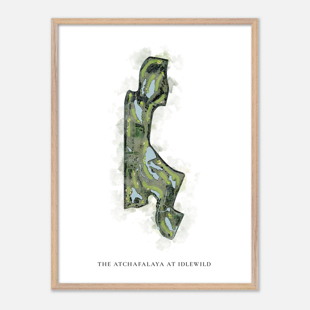 Print of The Atchafalaya At Idlewild Classic Map