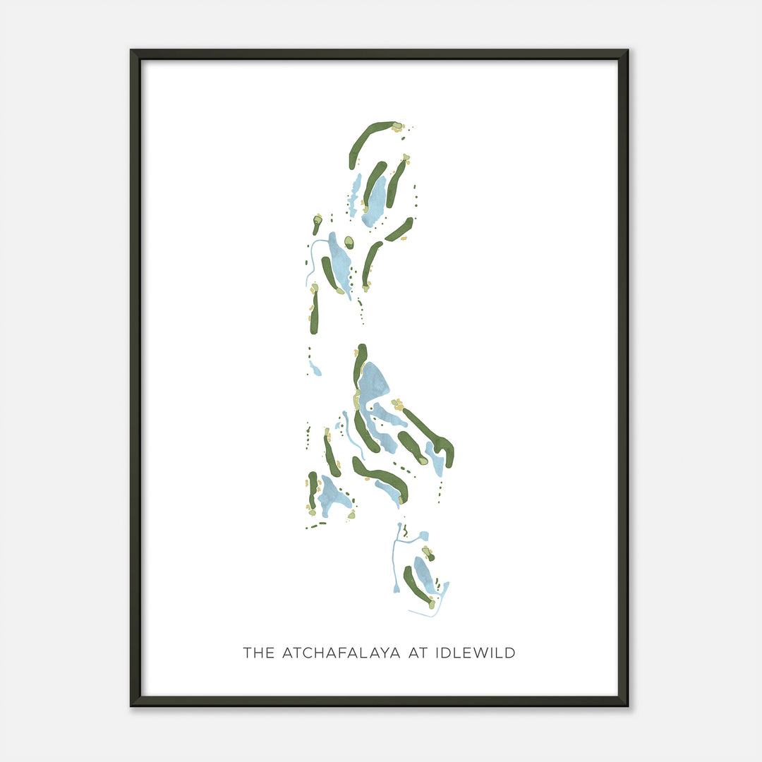 Print of The Atchafalaya At Idlewild Modern Map