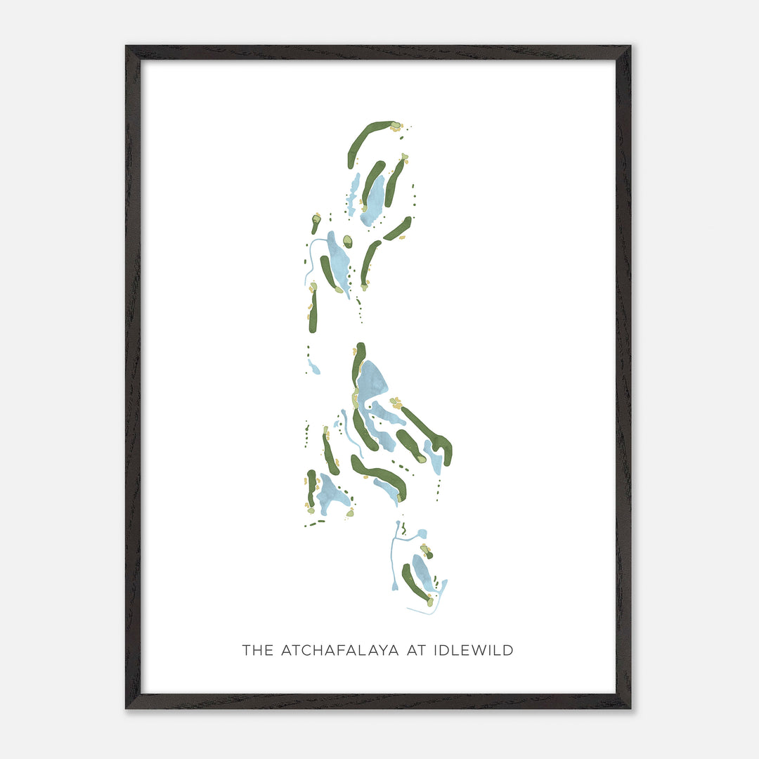 Print of The Atchafalaya At Idlewild Modern Map