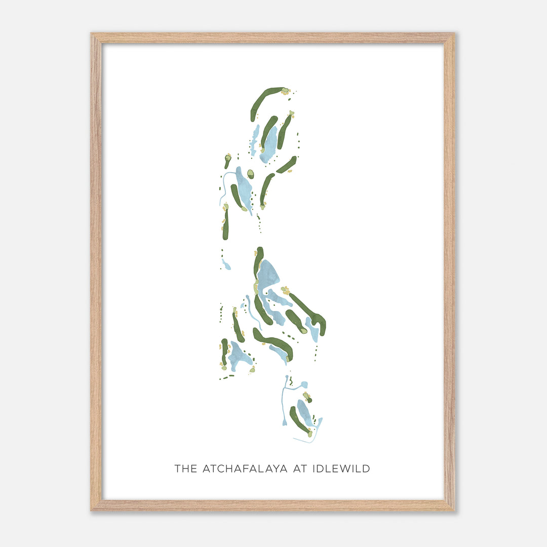Print of The Atchafalaya At Idlewild Modern Map