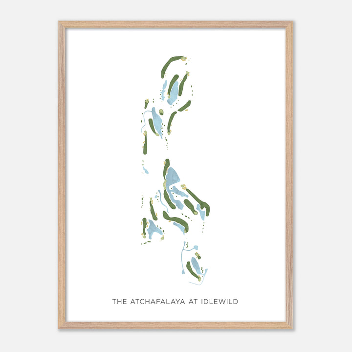 Print of The Atchafalaya At Idlewild Modern Map