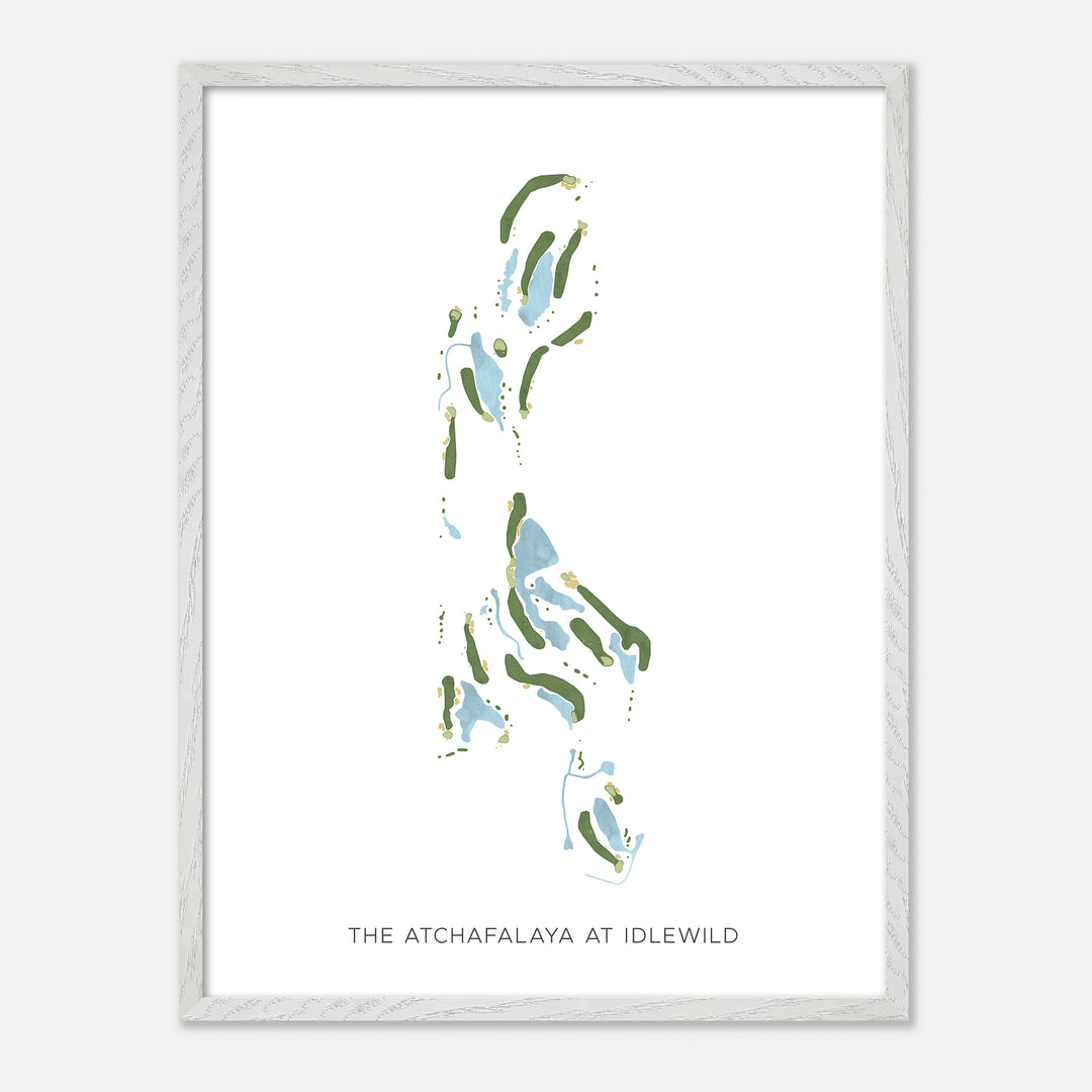 Print of The Atchafalaya At Idlewild Modern Map
