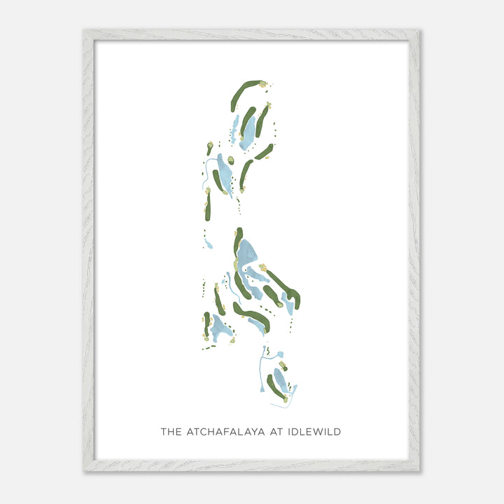 Print of The Atchafalaya At Idlewild Modern Map