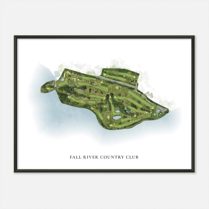 Print of Fall River Country Club Classic Map