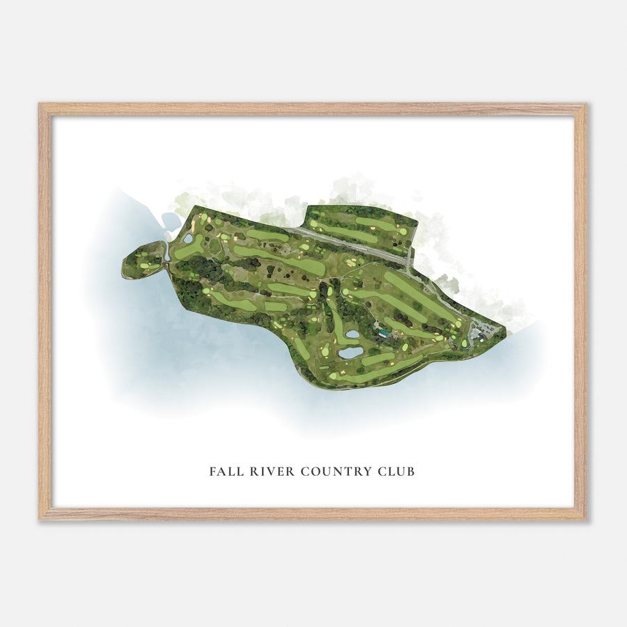 Print of Fall River Country Club Classic Map