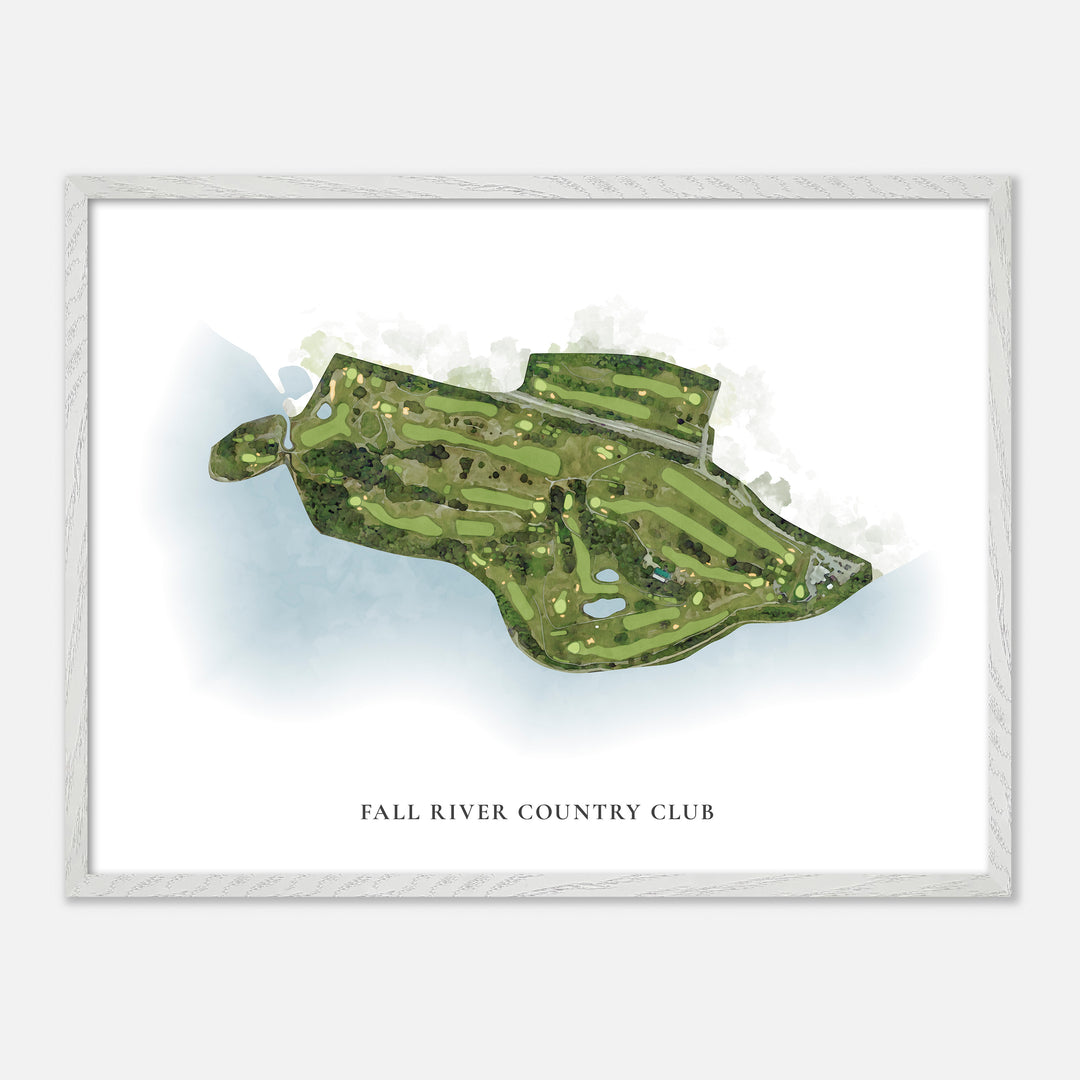 Print of Fall River Country Club Classic Map