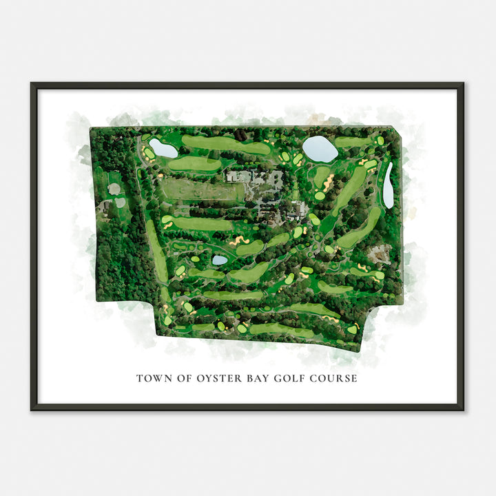 Print of Town Of Oyster Bay Golf Course Classic Map