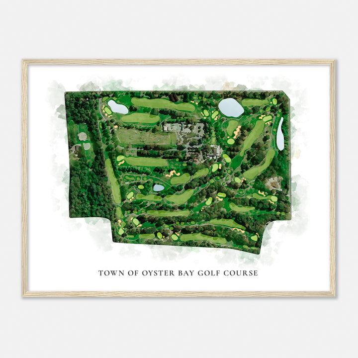 Print of Town Of Oyster Bay Golf Course Classic Map