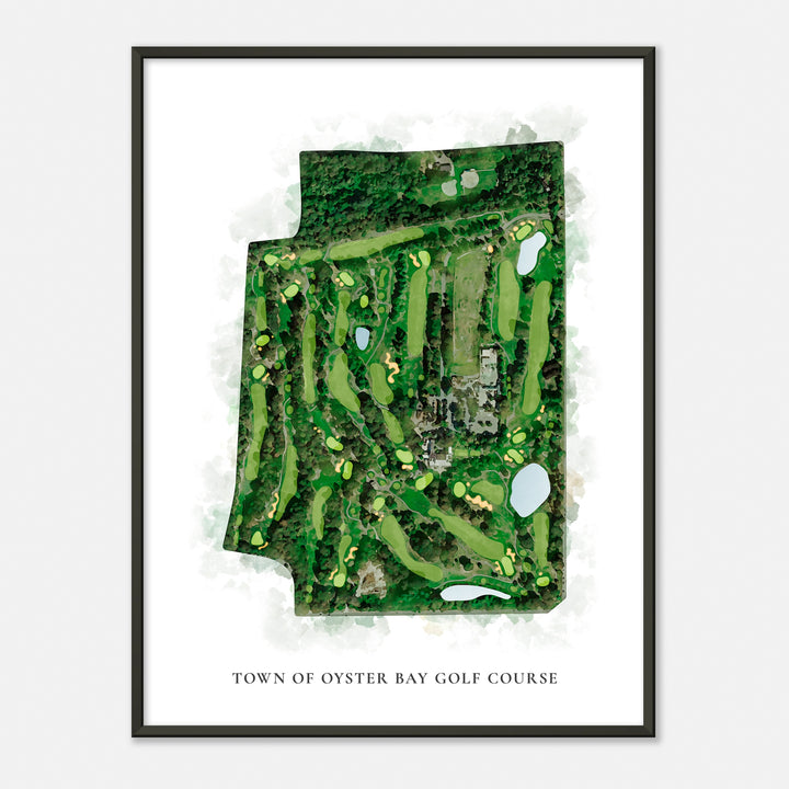 Print of Town Of Oyster Bay Golf Course Classic Map