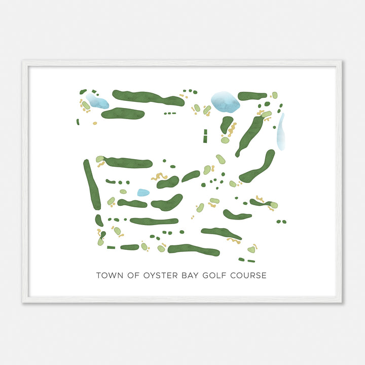 Print of Town Of Oyster Bay Golf Course Modern Map