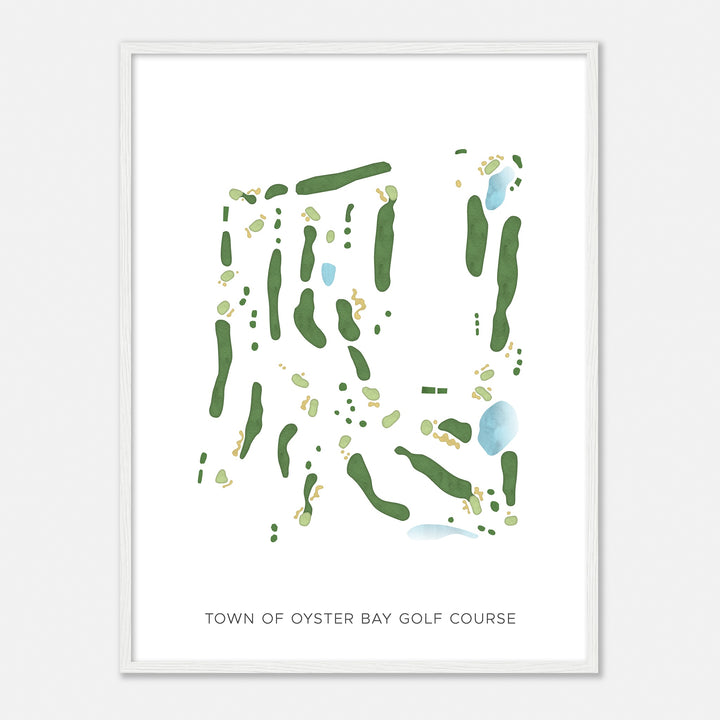 Print of Town Of Oyster Bay Golf Course Modern Map